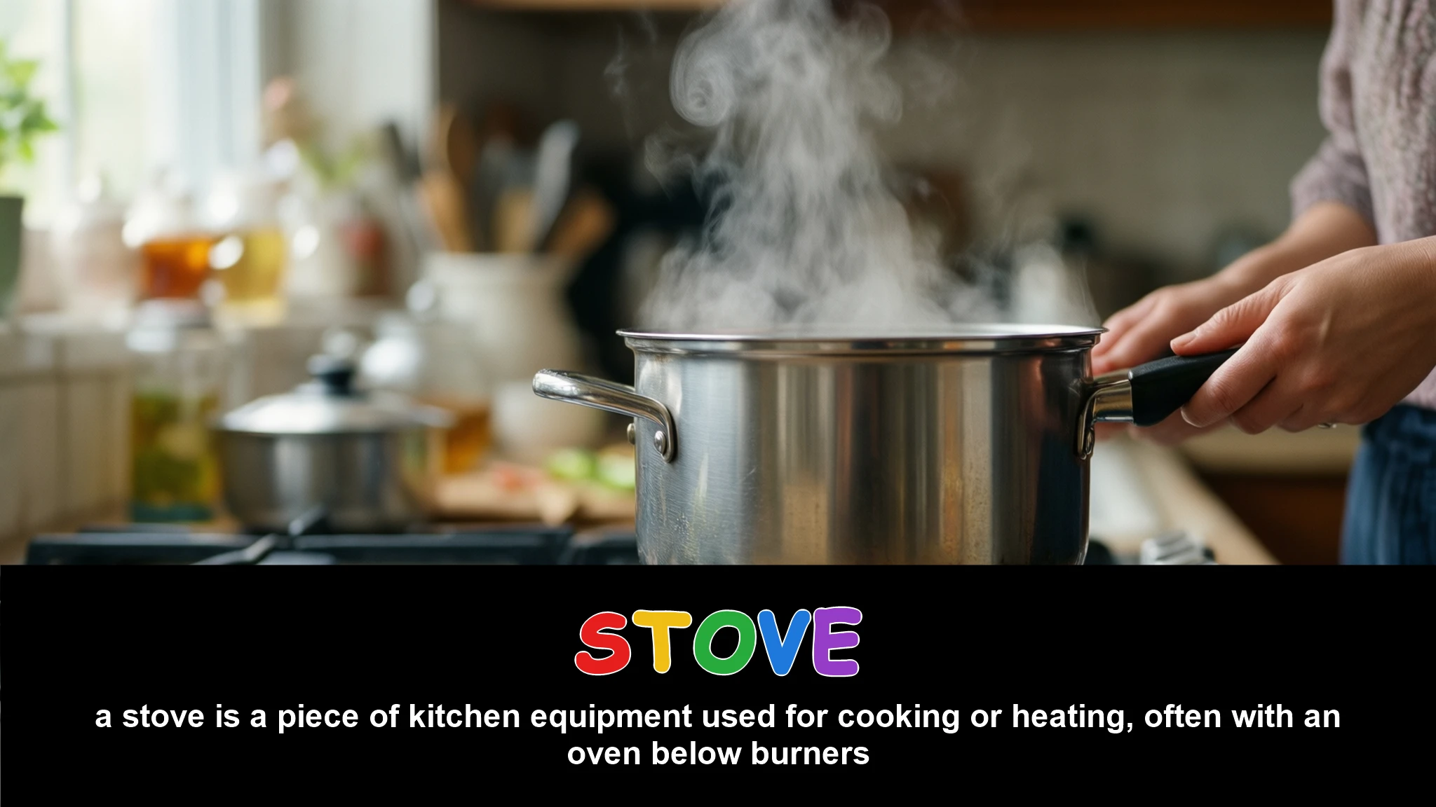 English Illustration for stove